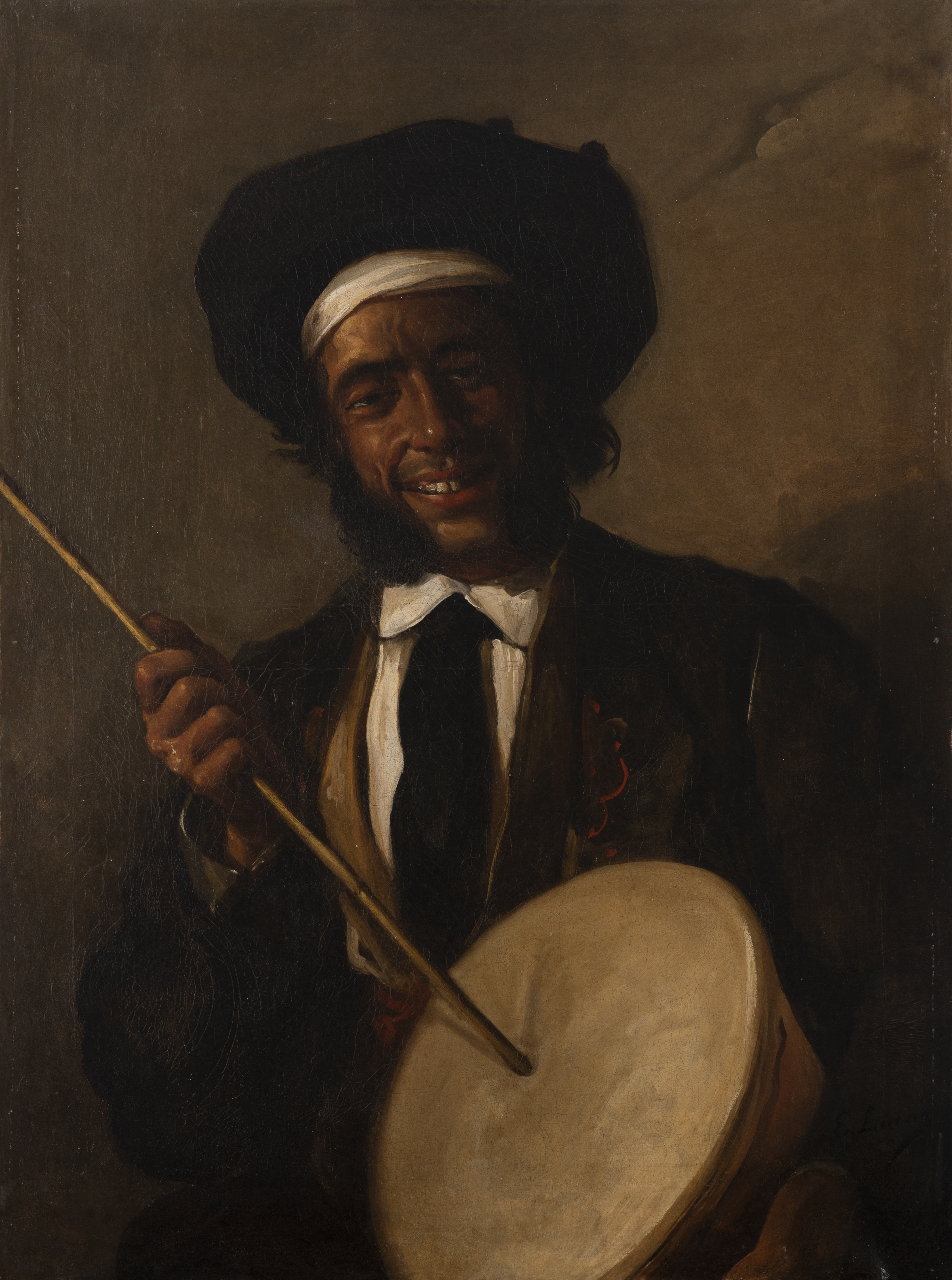 EUGENIO LUCAS VELÁZQUEZ - Musician playing 'Zambomba'